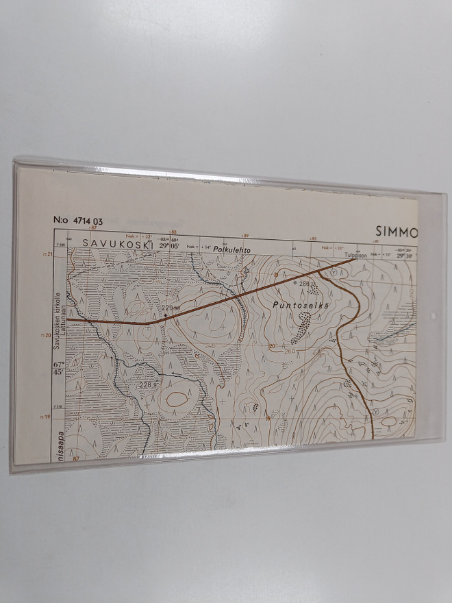 Topografinen kartta 1:20 000, N:o 4714 03 : Simmoselkä