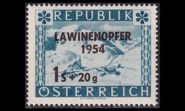 Itävalta 998 ** Lumivyöryonnettomuus (1954)