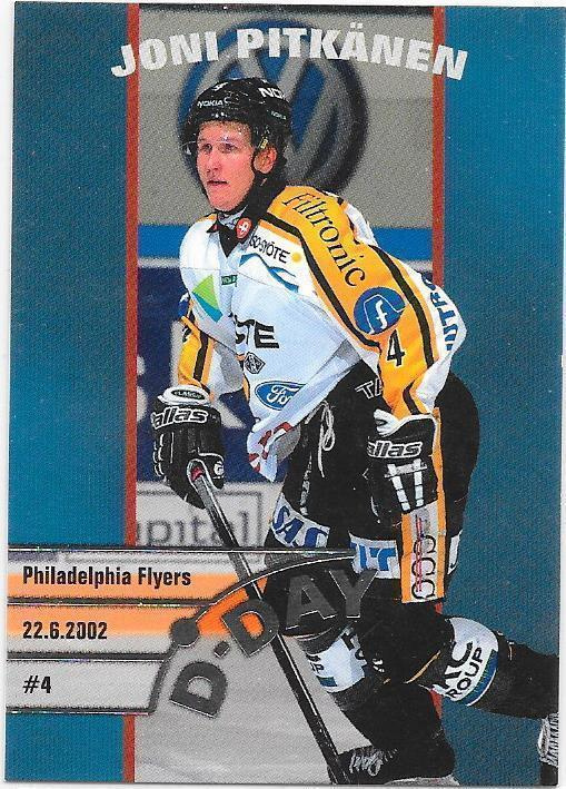 2003-04 CardSet D-Day #11of16 Joni Pitkänen Kärpät