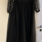 SHEIN Curve black sequin tulle maxi dress 0X /Black sequin t - pikkukuva 1