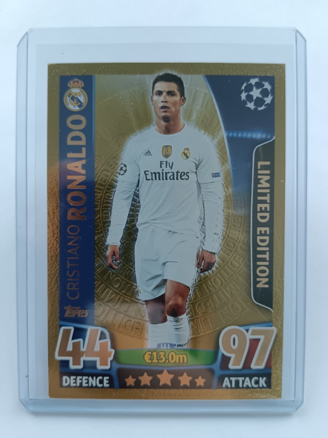 2015 Topps Matc Attax Limited Edition Gold Cristiano Ronaldo