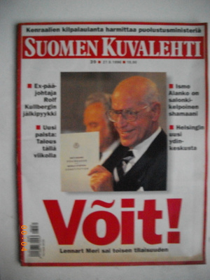 Suomen Kuvalehti Nro 39/1996 (26.11)