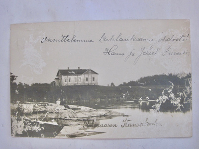 VANHA Postikortti Savonlinna Ritosaari 1906