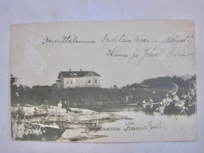 VANHA Postikortti Savonlinna Ritosaari 1906