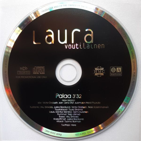 Laura Voutilainen • Palaa PROMO CDr-Single