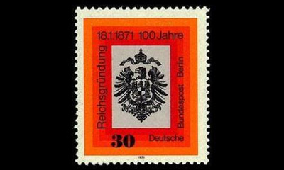 Berlin 385 ** valtakunnan perustaminen 100v (1971)