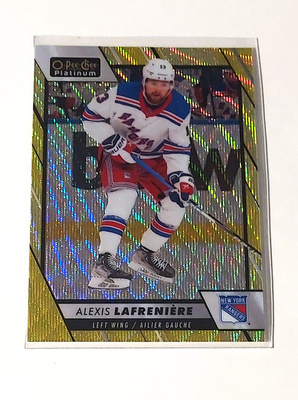 2023-24 OPC Platinum Neon Yellow Surge #55 Alexis Lafreniere