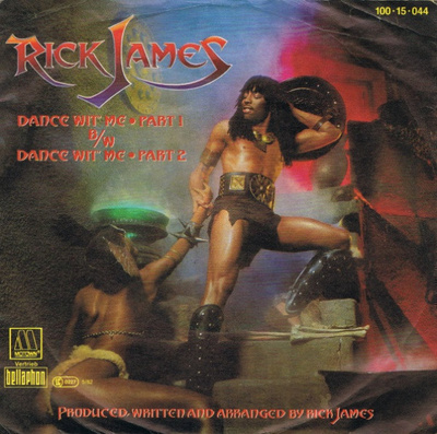 RICK JAMES  ::  DANCE WIT'ME  ::  VINYYLI  7"       1982