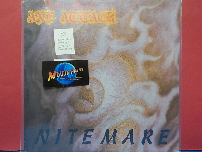GUITAR PETE'S AXE ATTACK - NITEMARE - US 1986 UUSI LP