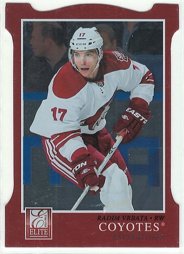 11-12 Panini Elite Aspirations Die-Cut Radim Vrbata