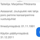 JOULUPUKKI REESSÄ POSTIMERKKI.   1991. - pikkukuva 4