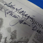 RONNIE JAMES DIO NIMIKIRJOITUS LEHTILEIKKEESSÄ - pikkukuva 2