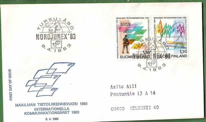 FDC-Maailman tietoliikenne 1983 (116)
