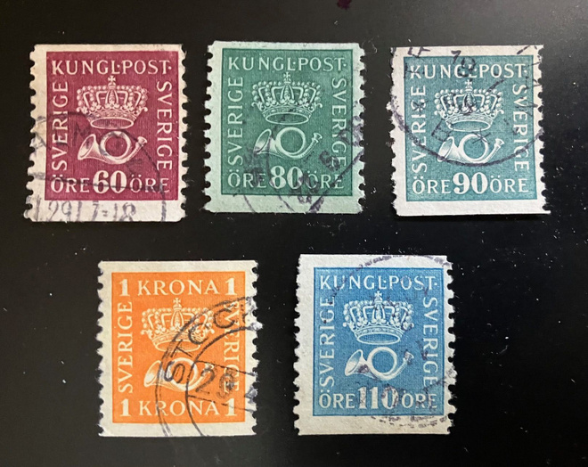 Ruotsi KunglPost, alkaen 1920 luku (5 kpl)