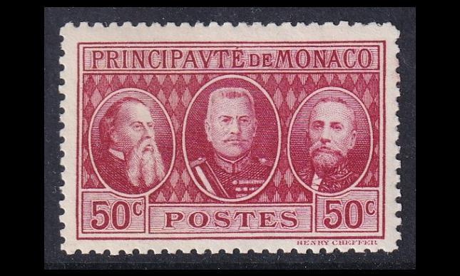 Monaco 108 ** Postimerkkinäyttely Monte Carlo 50 C (1928)