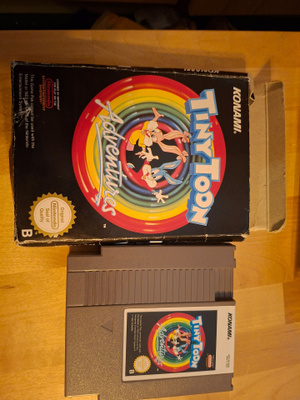 NES Tiny Toon Adventures ja kotelo pal b SCN