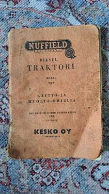 Nuffield Malli 3. Käyttöohjekirja