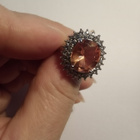 Upea kivellinen sormus, koko 18,2 mm - pikkukuva 1