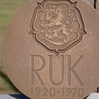 Numeroitu RUK merkki. Valmistajan leimalla. Halkaisija - 80 - pikkukuva 2