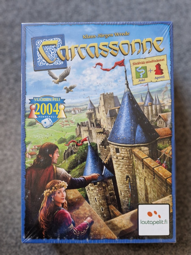 Carcassonne peli+ kaksi lisäosaa.UUSI