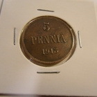 5 penniä kupari 1913 Kl 6-7 Rahakehyksessä Nikolai II - pikkukuva 1