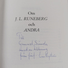 Lars Nyström : Om J.L. Runeberg och andra (signeerattu, t... - pikkukuva 3