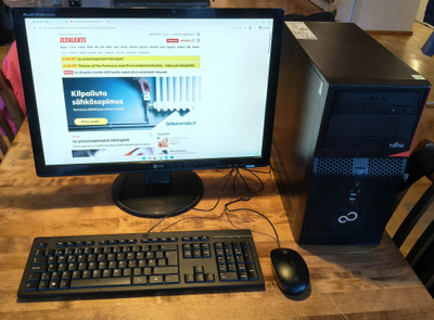 Konepaketti Fujitsu i5-4460/16GB/120GBSSD/22" näyttö/Win11