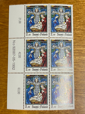 JOULU 1992 2,10MK NUMEROKUUSILO**