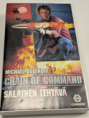 Salainen Tehtävä (VHS) "Chain Of Command" Michael Dudikoff