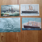 mm. 2 kpl Canadian Pasific Liners laivakortteja 1920-luvulta - pikkukuva 1