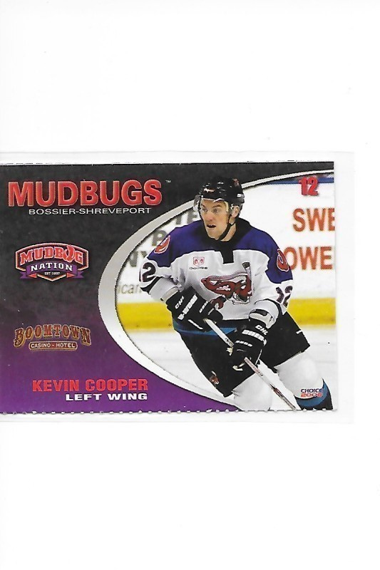 2007-08 Bossier Shreveport Mudbugs #22 Kevin Cooper ex- HeKi