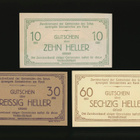Itävalta Notgeld 10, 30, 60 Heller, Steinakirchen - pikkukuva 2