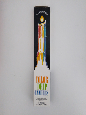 Color drip candle