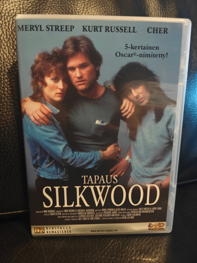 Tapaus Silkwood (1984) DVD Suomijulkaisu