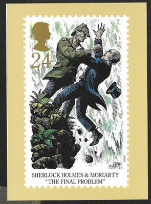Sherlock Holmes - postimerkin kuva kortilla