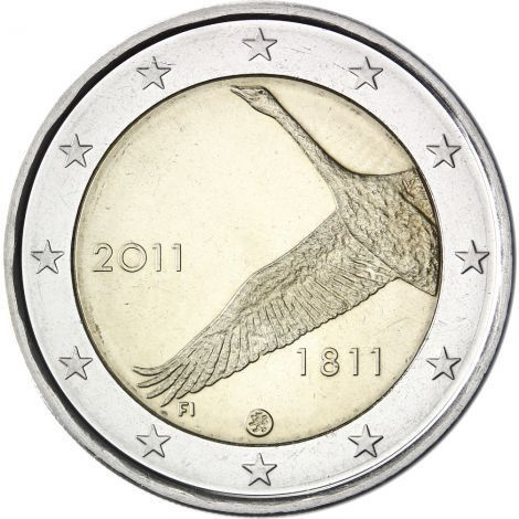Suomi 2011 2 € Suomen Pankki 200v UNC