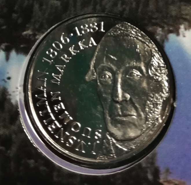 Rahapajan jetoni - J. V. Snellman, Suomen markka, UNC