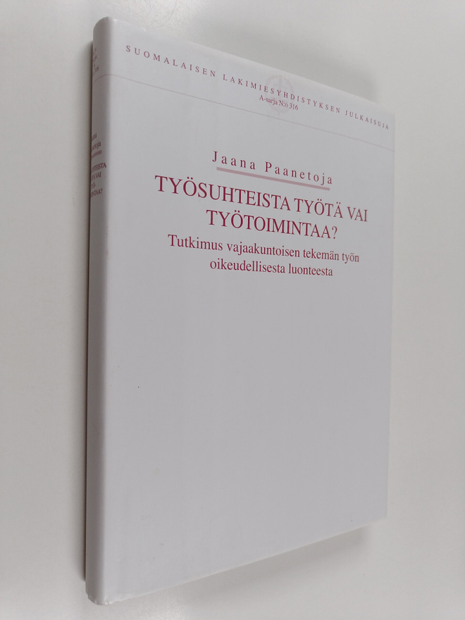 Työsuhteista työtä vai työtoimintaa? Tutkimus vajaakuntoi...
