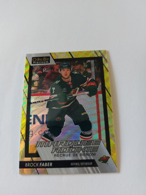 23-24 OPC Platinum Neon Yellow Surge #260 Brock Faber MR