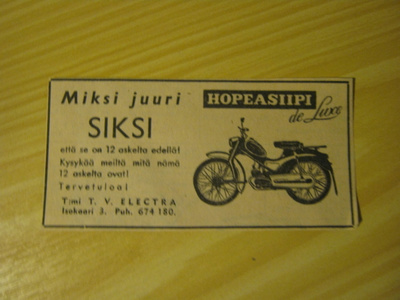 mainos Hopeasiipi