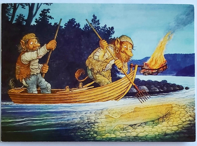 ROLF LIDBERG "Tuulastajat"-KULKEMATON POSTIKORTTI