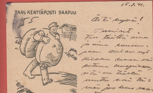 Hugo Trentzsch Taas kenttäposti saapuu