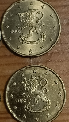 Suomi 6x20c pieniä valu vikoja