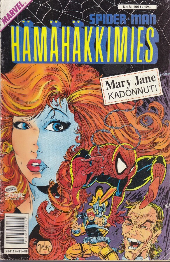 Hämähäkkimies 8/1991 Mary Jane kadonnut!