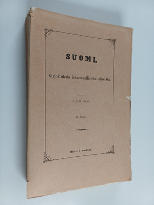 Suomi : kirjoituksia isänmaallisista aineista, Neljäs jak...