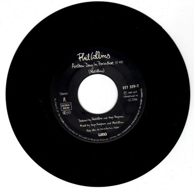 Phil Collins: Another Day In Paradise 7"