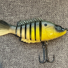 Moninivelinen swimbait 100 mm / 10 cm (Ahven-väritys) - pikkukuva 2