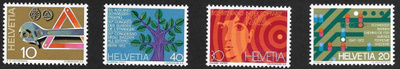 Sveitsi - Vuositapahtumia I 1972 (Mic.964-967) ** sarja