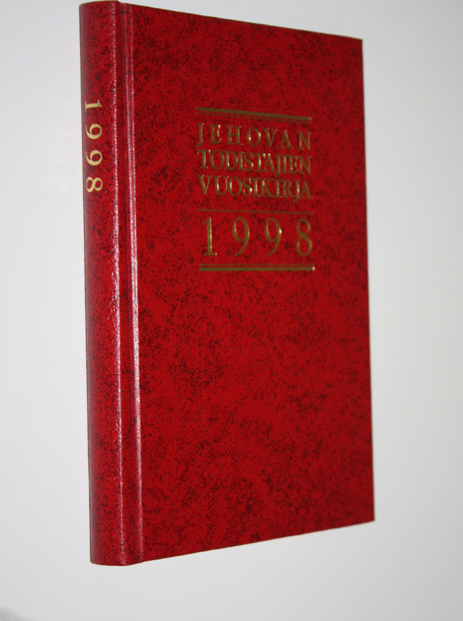 Jehovan todistajain vuosikirja 1998: sisältää raportin pa...