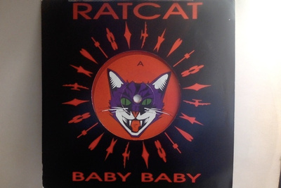 RATCAT :: BABY BABY :: PUNAINEN VINYYLI ... SINGLE 1992 !!